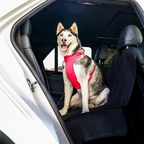 Barksbar Luxury Pet Car Seat Cover With Seat Anchors For Cars, Trucks And Suvs - Black, Water Resistant, Nonslip Backing - Bench Seat & Hammock Convertible #TOP1