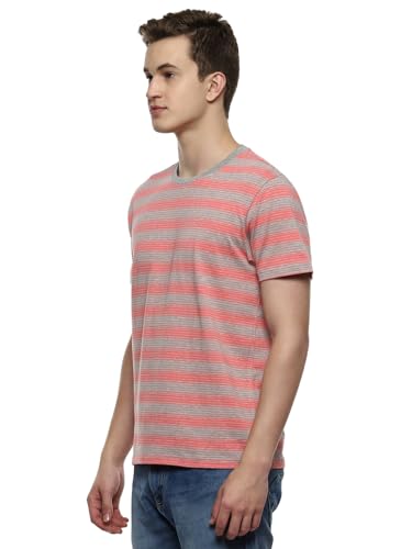 Image of hummel Streak Men's Regular Fit Crew Neck Striped Casual T-Shirt