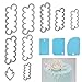 Cake Petalo Cutter Stampi per Pasta Di Zucchero Formine per Biscotti Fiori per Torte Rose Fondant Cutter Flower Rose Garofani Peonia per Biscotti Raschietto 9 Pezzi e Raschietto da Forno 3 Pezzi