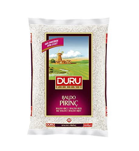 Duru Baldo Rice 88.2oz (2500 g), 100% Natural and Certificated, Non-GMO, Great for Vegan Recipes, Gluten Free