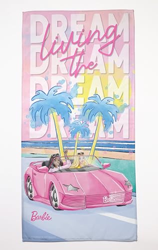 Barbie Soft Vibrant Beach, Bath and Pool Towel, Size 30