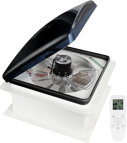 OUTPRIZE 14" Remote Control RV Roof Vent Fan, 10-Speed