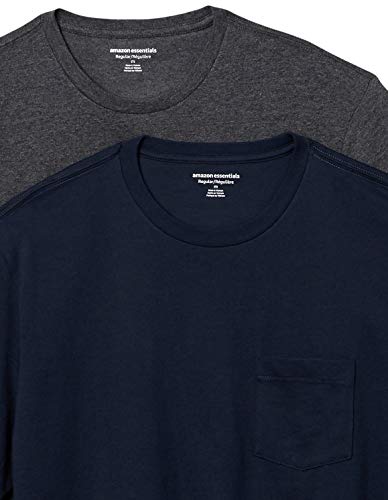 Image of Amazon Essentials Men's Short-Sleeve Crewneck Pocket T-Shirts