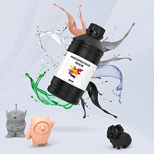Biqu Tenacious Resin 3D Printer Resin, Fast Curing Uv Photopolymer Resin High Precision 3D Printing Liquid Non Toxic Low Odor For Dlp/Lcd 3D Printing (Clear# 1500G) #TOP3