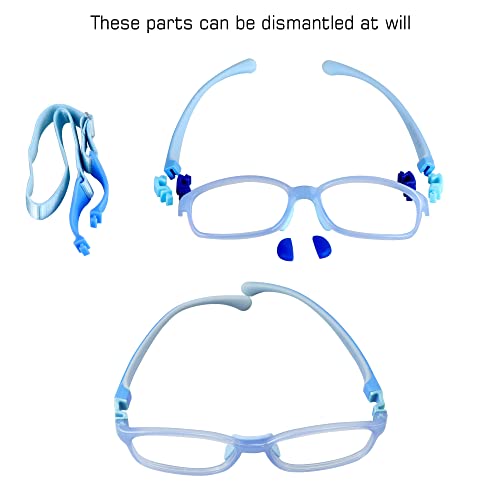 Image of VisionGlobal Blue Light Blocking Glasses for kids, Anti Eyestrain and Blurry, Computer Glasses, Anti Glare