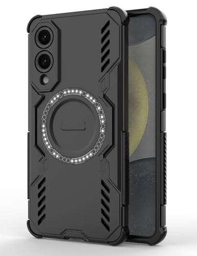 Image of Back Cover Case for Samsung Galaxy S25 Edge 5G | 360 Protection Mobile Phone Case | Mag-Safe | Samsung Galaxy S 25 Edge Back Cover | Samsung Galaxy S25Edge 5+G - Black TPU + PC