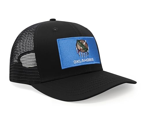 Image of International Tie State Hat for Men and Women, Adjustable Snapback Trucker Baseball Cap with Embroidered Patch