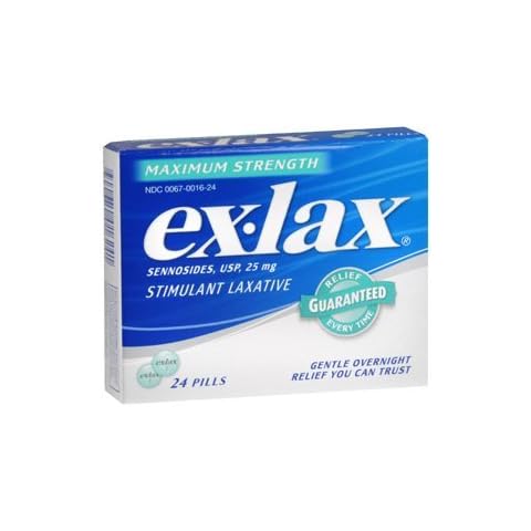 EX-LAX Pills Maximum Strength 24EA (Pack of 3) Cover