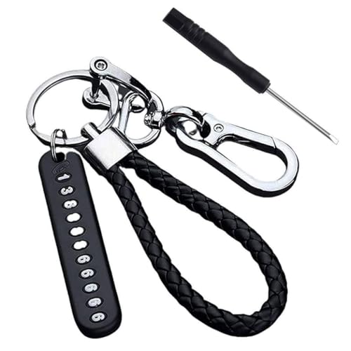 Image of Anti-Lost Car Keychains with Phone Number Pendant, Phone Number Digital Sign, Heavy Duty Universal Car Keychain, Durable and Anti-Lost Accessories for Men and Women