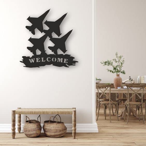 ARTBRO Wall Art MDF Plaque Painted Cutout Ready to Hang Home