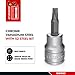 Teng Tools TX20 3/8 Inch Drive Metric Torx TX Chrome Vanadium Socket | Mechanic Tool | Hand Tool - M381220T-C