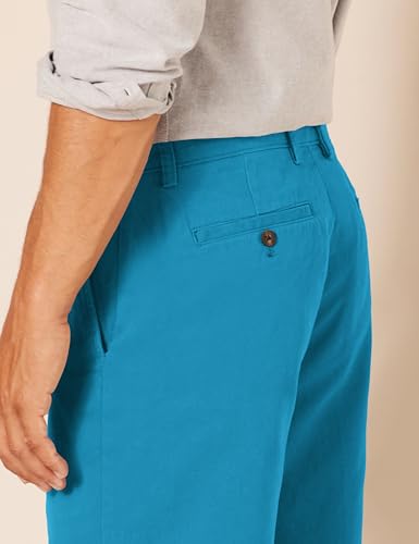 Image of Amazon Essentials Men's Classic-Fit 9 inch Cotton Twill Chino Shorts with Button-Through Pockets