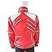 Jackson Beat It Red Jacket Children Kids Jacket Costumes for Perfromance Party Imitate Birthday (11T)