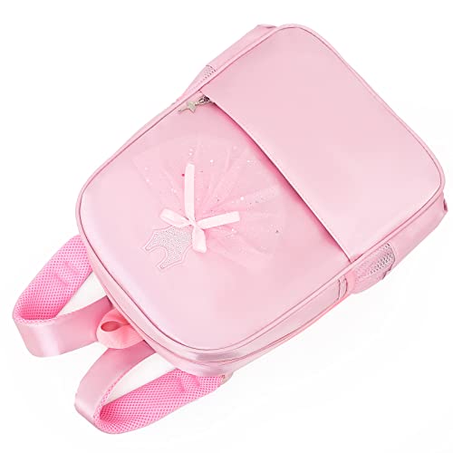 Dorlubel Cute Ballet Dance Backpack Tutu Dress Dance Bag with Key Chain Girls4