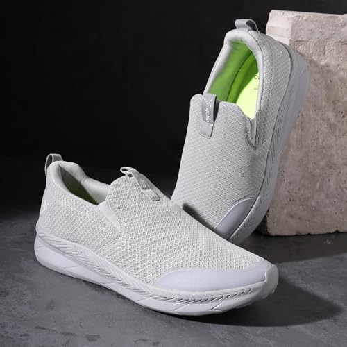 Image of YOHO Men's Walking Shoes with Memory Foam, Lightweight & Cushioned Slip on Sneakers Without Lace for Man|Comfortable & Stylish for Casual Wear Daily Use Walking & Gym SOS104