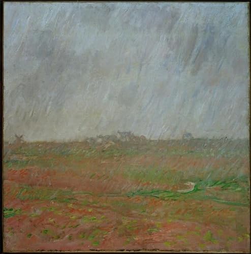 Lienzo de Monet Pluie À Ile para decorar tu salón con elegancia de 60x90cm