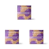 Champú Solido Cabello Seco y Encrespado. Pardo Natur. Hidratación profunda | Ingredientes naturales | 60 gr (Paquete de 3)