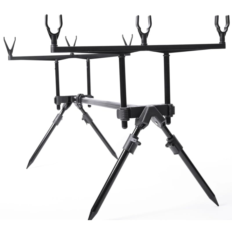 NECO Stojak Wędkarski RodPod na 3 Wędki – Solidny i Regulowany Tripod Karpiowy, Profesjonalne Stanowisko Wędkarskie z Pokrowcem, Lekki i Praktyczny Sprzęt dla Wędkarzy