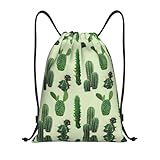 Kfjghhl Cactus - Mochila deportiva con cordón ajustable para mujer, hombre, niños, deportes al aire libre, Black, M, Vacaciones