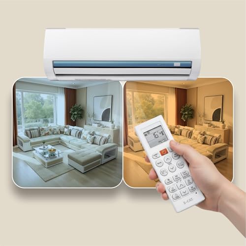 Image of S-CAT Compatible with LG AC Remote Control Original Model AKB75215406 (No Backlight) Suitable for 1 1.5 2 Ton Split & Window AC [AC - 36S] (in case of Any Issues, Contact Customer Care)