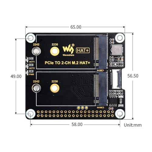 Artudatech raspberry pi 5 PCIeからデュアルチャンネルM.2アダプターボード の商品画像 5