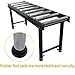 HQHAOTWU 9 Rolls Adjustable Conveyor Roller Table Height Adjustable Heavy-Duty Stand Conveyor Table Unpowered Roller Conveyor Stand Load up to 440 Lbs