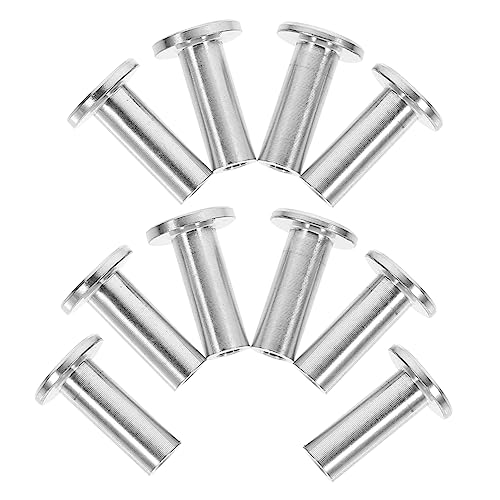 OSALADI 10pcs Stainless Steel Wire Rope Connector for Cable Railing Protective Sleeves Security Wire Rope