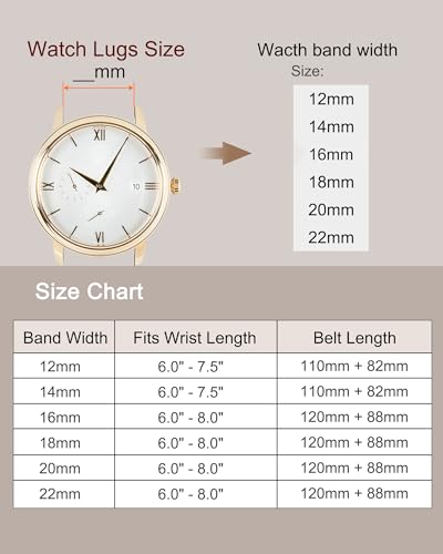 سوار جلد طبيعي اسود بعرض 12 ملم مسطح ورفيع وانيق مع مشبك ذهبي للرجال والنساء من كواركزمان