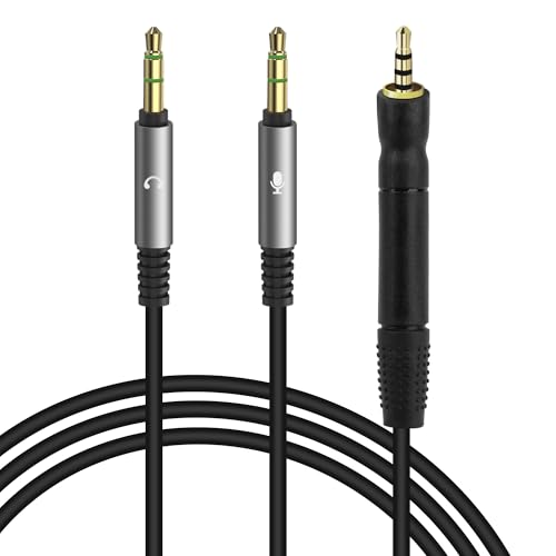 Geekria Câble Audio Sennheiser Game One Zero PC373D GSP 350 500 600 - Adaptateur Y 3.5mm