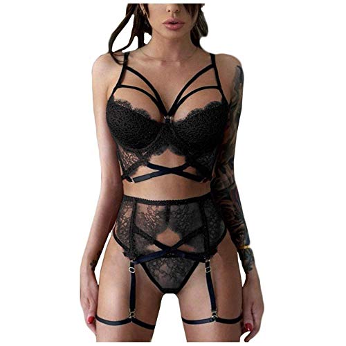 Dentelle noire et jarretière intégrée pour sublimer votre silhouette sans complexe