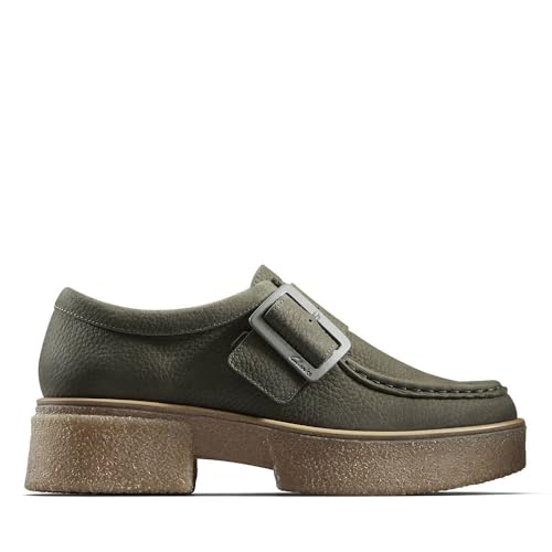 Clarks Linoso Monk chaussures double boucle en cuir véritable pour homme moderne