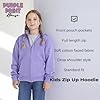 Purple Print House Personalised Kids Zipped Up Hoodie Boys Girls Any Text Image Photo Custom School Logo Uniform Full Length Zipper Hoody Hooded, 5-6 Years, Kelly Green #1