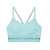 Under-Armour-Womens-Seamless-Low-Impact-Long-Heather-Bra Under Armour Women's Seamless Low Impact Long Heather Bra , Breeze (441)/Cosmos , Medium