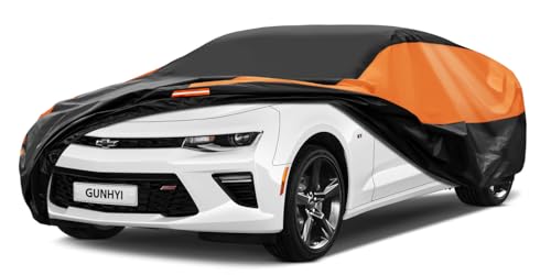 Image of GUNHYI Chevrolet Car Cover Custom Fit Chevrolet Chevy Camaro Waterproof All Weather for Automobiles, Lightweight Full Exterior Cover Outdoor Sun UV Rain Dust Snow Wind Protection.