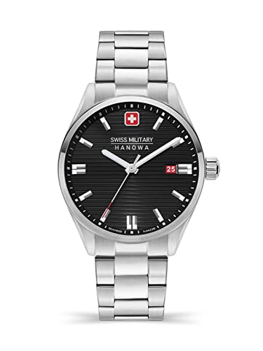 SWISS MILITARY HANOWA Swiss Military by Chrono Stainless Steel Analog Black Dial Mens Watch-Smwgh2200101 (B0BRFMR286) Amazon Price History, Amazon Price Tracker