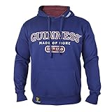 Guinness Navy Signature '1759' Hooded Sweatshirt Official Merchandise Cotton/Polyester Blend Comfortable Hoodie