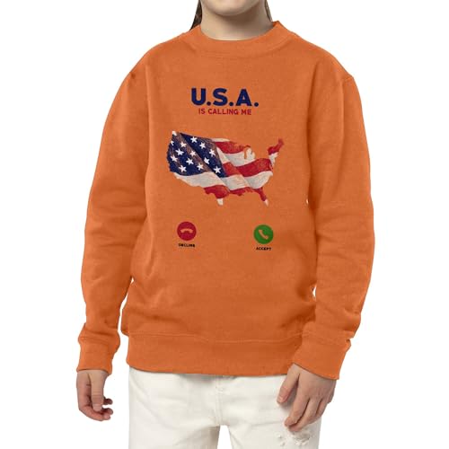 Sweatshirt enfant USA is Calling Me pull chaud anti-pilling - 3