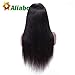 Aliabc Hair 4X4 Lace Closure Straight Human Hair Wigs Unprocessed Brazilian Virgin Remy Human Hair Natural Color (18