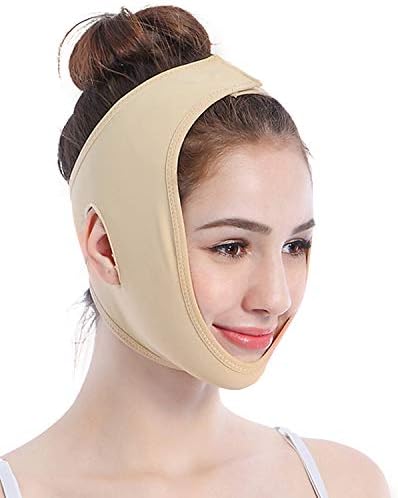 AnibbowFace Lifting Slimming Belt, Facial Cheek V Shape Lift Up Thin Mask Strap Face Line Smooth Breathable Bandage for Men and Women by ANIBBOW (S)