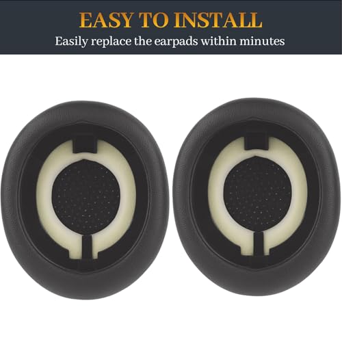 Repuestos Almohadillas para Orejas Evolve2 65 Compatibles con Jabra Evolve2 65/65MS/65UC, Evolve2 40/40MS/40UC, Elite 45h Auriculares Inalámbricos (Negro) miniatura 6