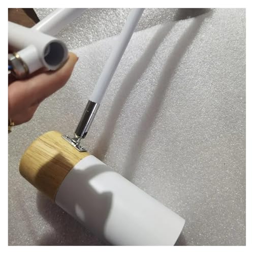 Lámpara de pared para dormitorio que ahorra espacio con brazo plegable y extensible blanco 5