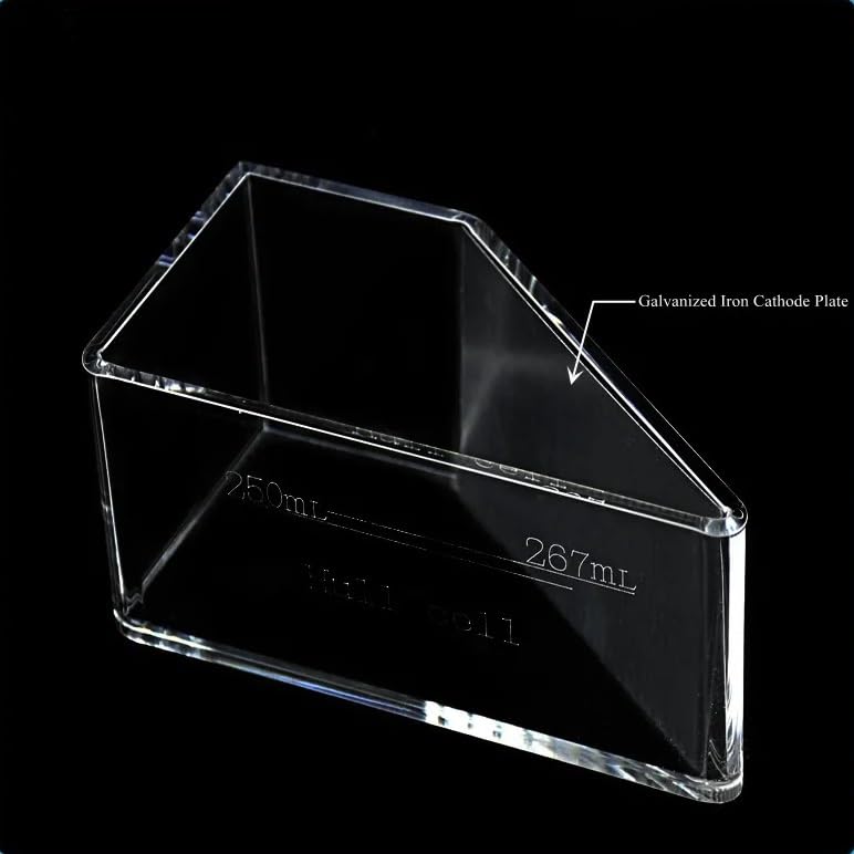 Zestaw płytek z galwanizowaną katodą żelazną, 10 arkuszy do galwanizacji i analizy chemicznej - 100 x 65 x 0,3 mm