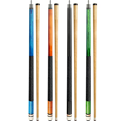 Aklot Pool Cues,Set Of 4 Pool 58 Inch Cue Sticks Canadian Maple Wood Cue Stick For Professional Billiard Players 18 19 20 21 Oz thumb #4