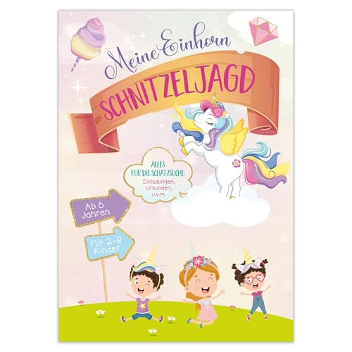 Activity Heft: Meine Einhorn Schnitzeljagd: Alles für eine magische Einhorn-Schnitzeljagd – für Kinder ab 6 Jahren, ideal für Geburtstage und spannende Nachmittage