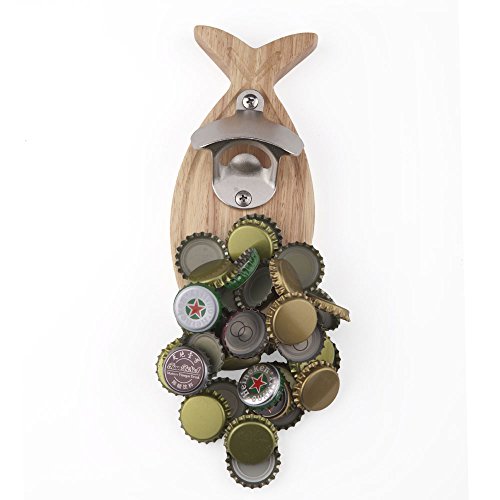 ILEAF Fish Shape Magnetic Bottle Opener with Cap Catcher for Daily Use Bar Parties BBQ Gifts - Image 2