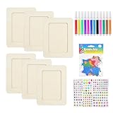 Geeignet für DIY: Mit DIY Bilderrahmen können Sie können gemeinsam mit Ihren Farben, Aufkleber und Dekorationen auswählen, um einen einzigartigen Fotorahmen zu gestalten