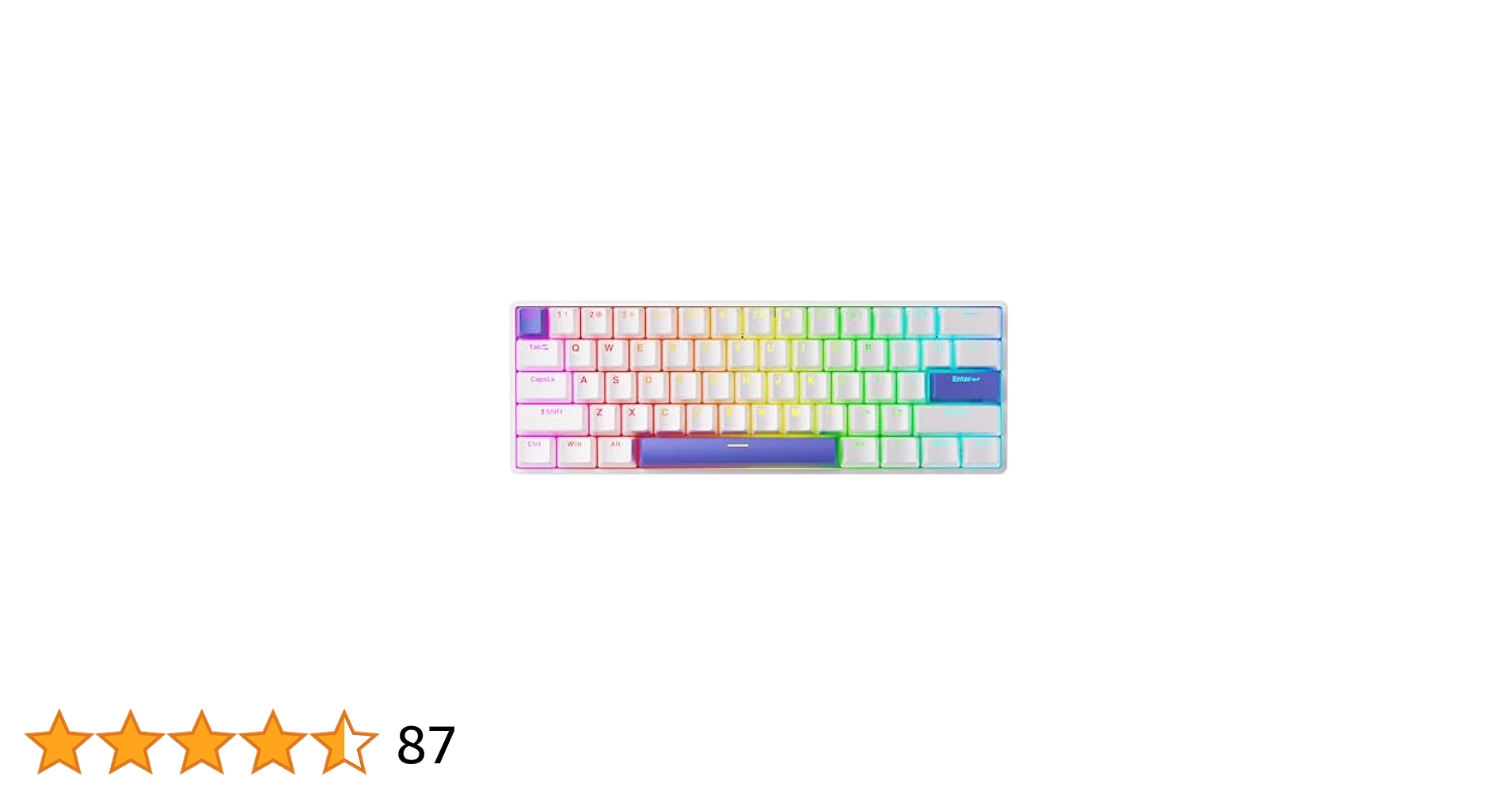 ラピッドトリガー キーボード Captain72 有線 RGB 60% サイズ MageGee ラピッドトリガー キーボード Captain72 有線 S893
