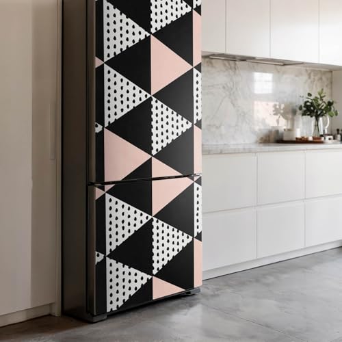Sticker réfrigérateur triangles 70x190 cm pour protection de porte