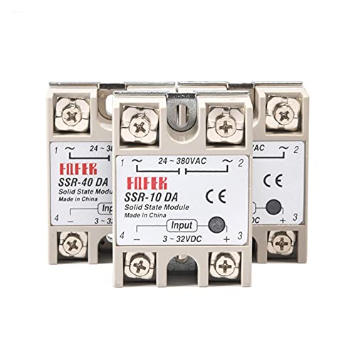 Relé SSR-25DA de alta respuesta para control preciso de carga 24-380V CA 3