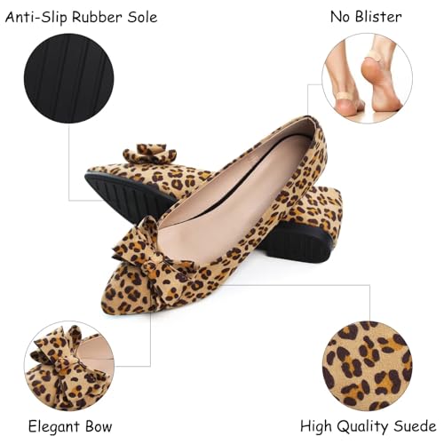 Image of SAILING LU Women's Bow-Knot Pointed Toe Ballet Flats
